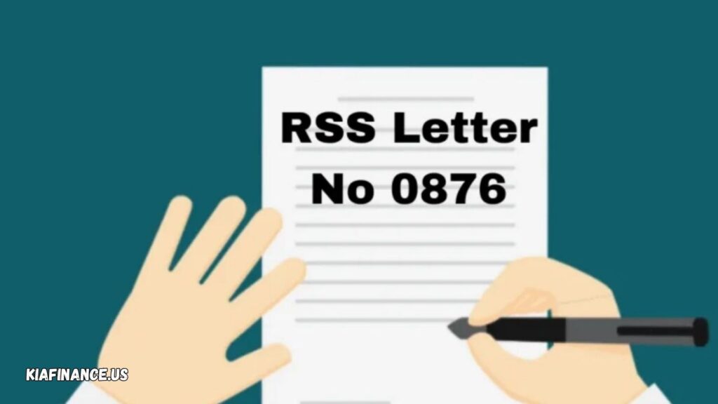 RSS Letter No 0876