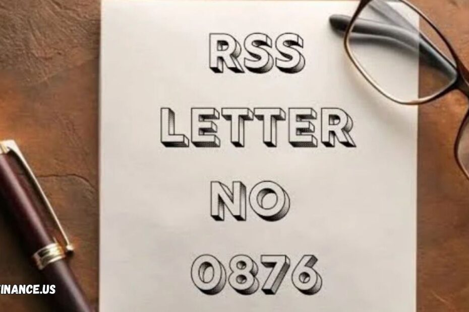 RSS Letter No 0876